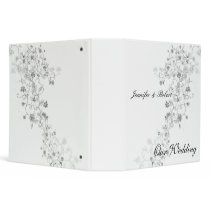 Silver Vines 3 Ring Binders