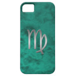 silver virgo - green iPhone 5/5S covers