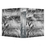Silver Wedding Anniversary Floral Leaf binders