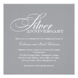 Silver Wedding Anniversary Invitation invitations