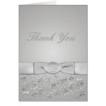 Silver Wedding Anniversary Thank You Card