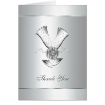 Silver Wedding Anniversary Thank You Cards