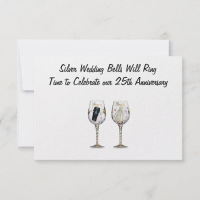 SILVER WEDDING BELLS INVITATION by TheEvent
