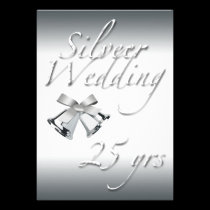 Silver Wedding Celebration-Silver Bells invitations