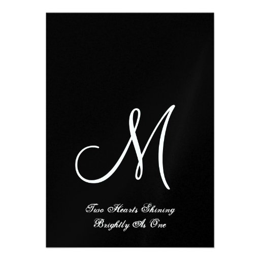 Silver White and Black Rose Wedding Invites