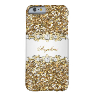 Silver White Gold Diamond Jewel Glitter Barely There iPhone 6 Case