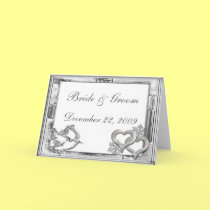 Silver Winter Wedding Invitation cards