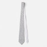 Silver with White Polka Dot Tie