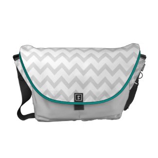 Silver Zigzag Messenger Bag rickshawmessengerbag