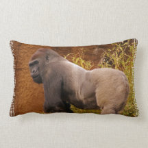 Silverback Gorilla Photo Pillow