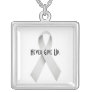 silverribbon necklace