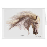 "SILVERWIND" White Horse Greeting-cards