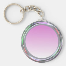 Silvery keychain for text, logo, image