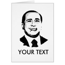 Silvio Berlusconi cards by Politicaltshirts Silvio Berlusconi cards