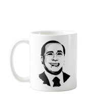 Silvio Berlusconi mugs by Politicaltshirts Silvio Berlusconi mugs