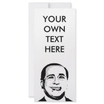 Silvio Berlusconi Personalized Rack Card