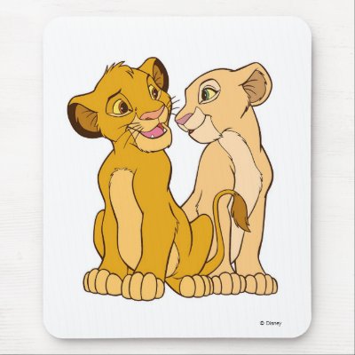 Simba and Nala Disney mousepads