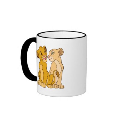 Simba and Nala Disney mugs