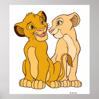 Simba and Nala Disney posters