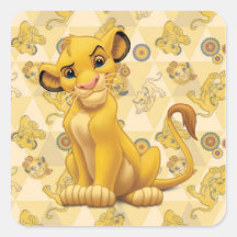 Simba Square Stickers