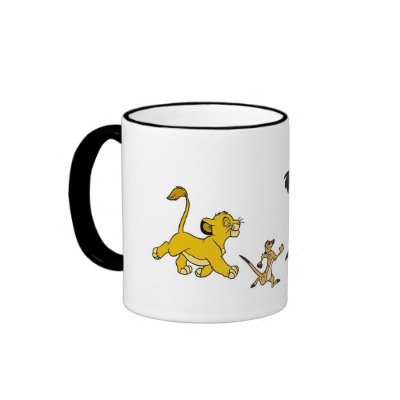 Simba, Timon, and Pumba Disney mugs