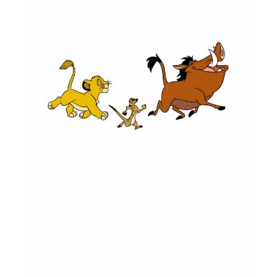 Simba, Timon, and Pumba Disney t-shirts