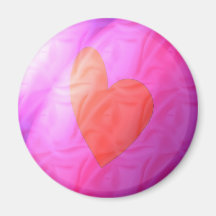 Símbolo del amor del imán de la tarjeta del día de
