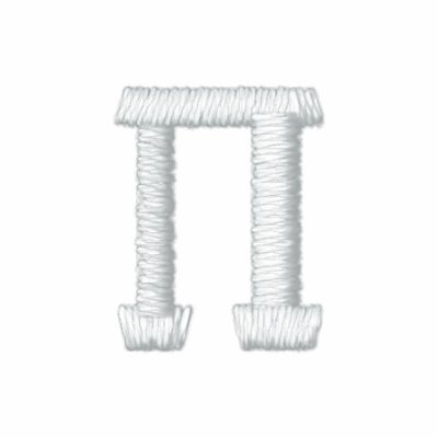 Símbolo del número del pi sudadera bordada Símbolo del número del pi sudadera bordada