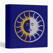 Símbolo del SOL y de la LUNA - plata del oro