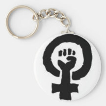 Símbolo feminista llavero personalizado