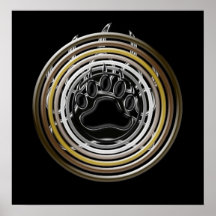 SÍMBOLO GAY GRÁFICO DEL OSO DE LOS ANILLOS DEL COL POSTERS