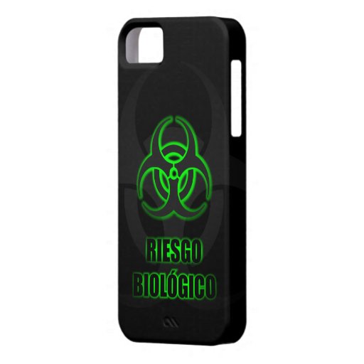 Símbolo Verde Brillante de Riesgo Biológico iPhone 5 Cover