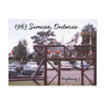 simcoe ontario, restuarant, postcard, classic