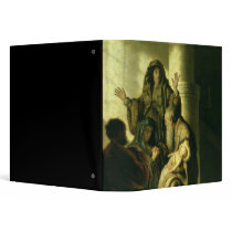 Simeon and Hannah in the Temple, c.1627 3 Ring Binder