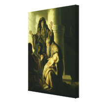 Simeon and Hannah in the Temple, c.1627 canvas prints