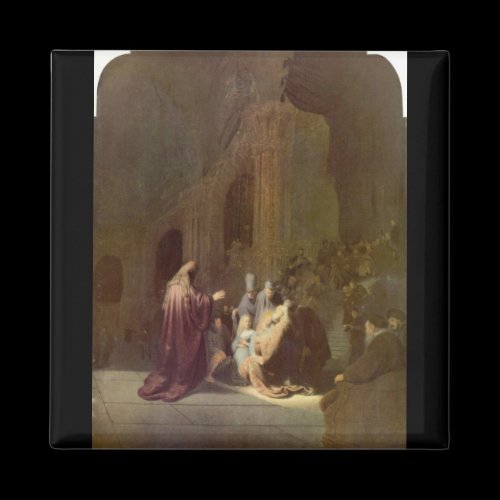 Simeon in the temple by Rembrandt Magnets