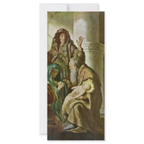Simeon In The Temple. By Rembrandt Van Rijn Customized Rack Card