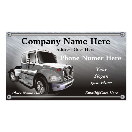 Simi Truck Business Card (front side)