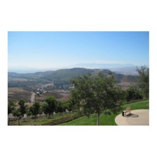 Simi Valley as seen from Reagan Library Poster