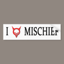 Simon Jester Mischief Bumper Sticker bumper stickers