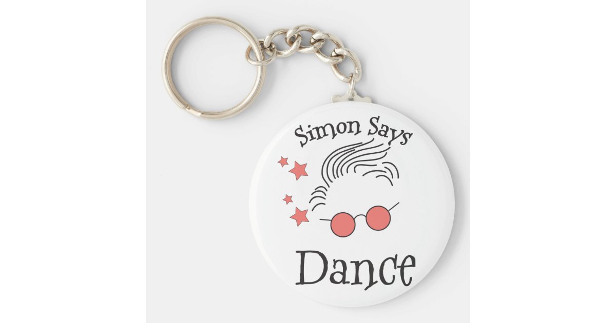 Simon Says dance Keychain Zazzle