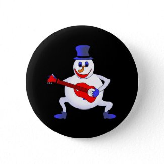 Simon The Snowman Pinback Button