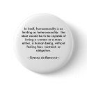 Simone de Beauvoir quote buttons