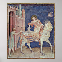 Simone Martini-"Martin dividing his cloak" Print