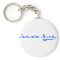 Simonton Beach Florida Classic Design Keychains