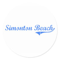 Simonton Beach Florida Classic Design Stickers