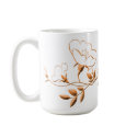 Simple 3D Flowers mugs