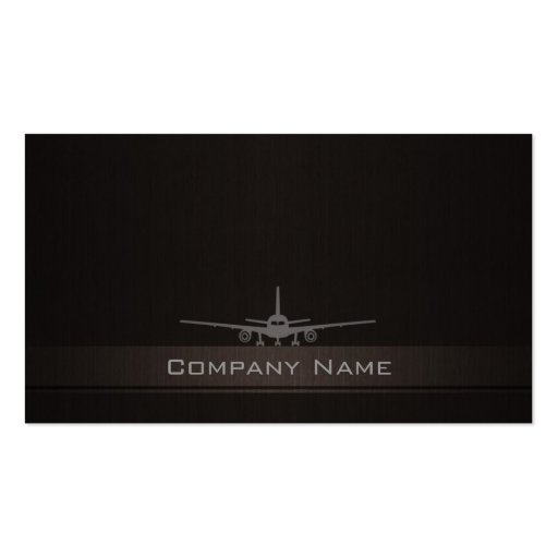 Simple Airplane Company Business Card (front side)