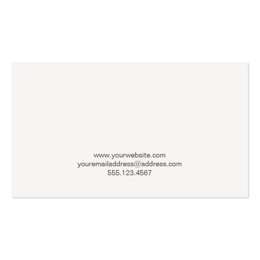 Simple and Modern Bold Font Weathered Black Business Cards (back side)