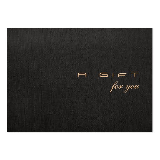 Simple and Modern Gift Certificate Business Card (front side)